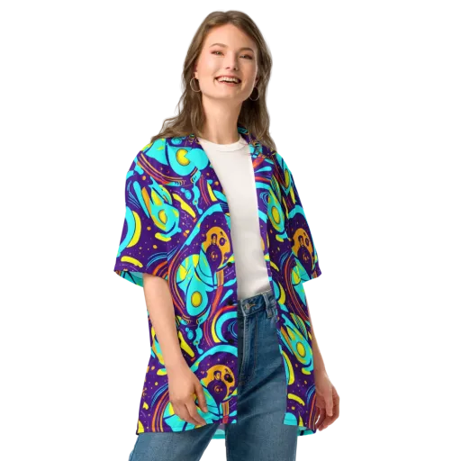 Blasted Bazaar on a Button Shirt