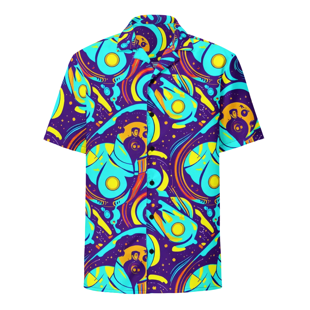 Blasted Bazaar on Button Shirt — Front