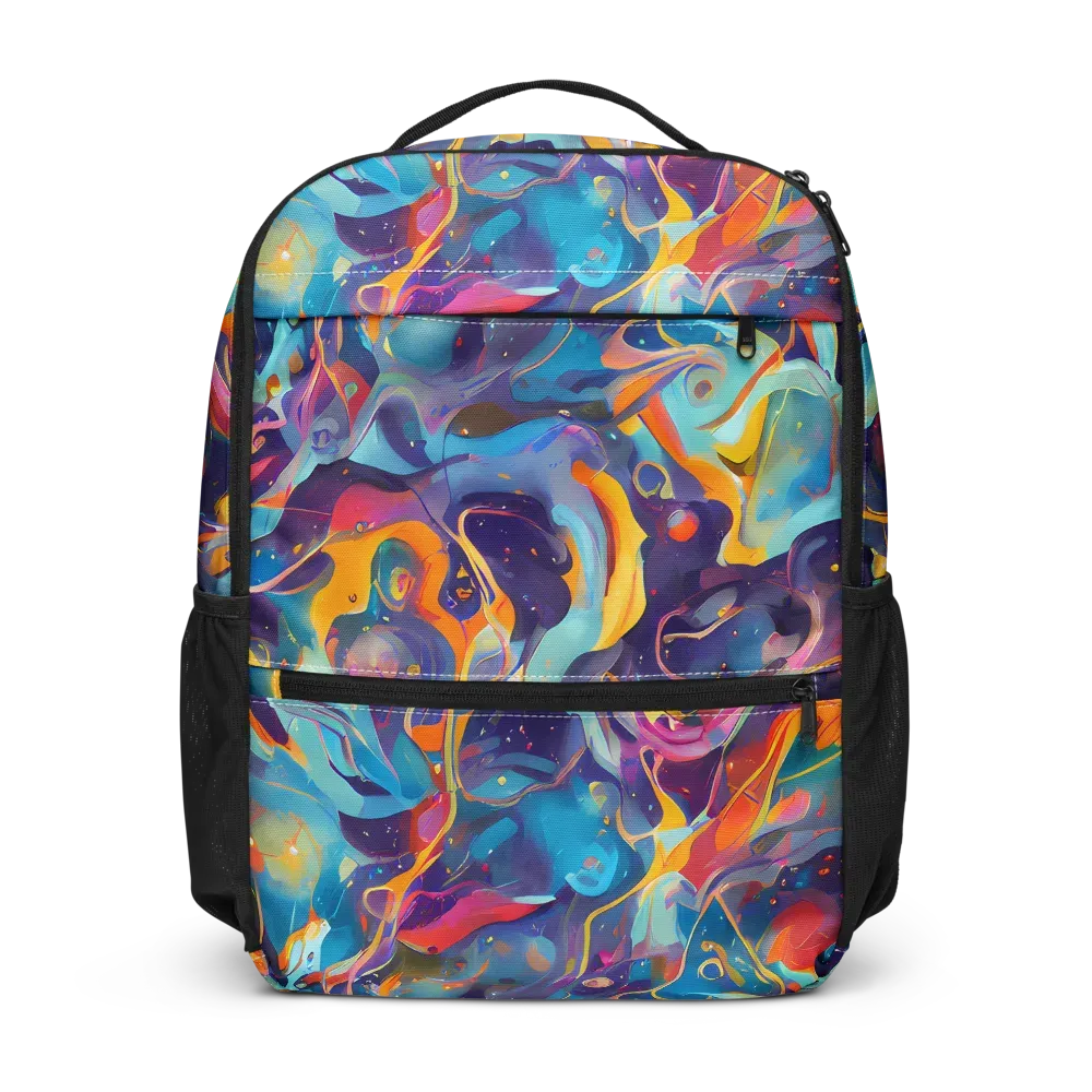 Whimsical Fusion on Utility Backpack — Front