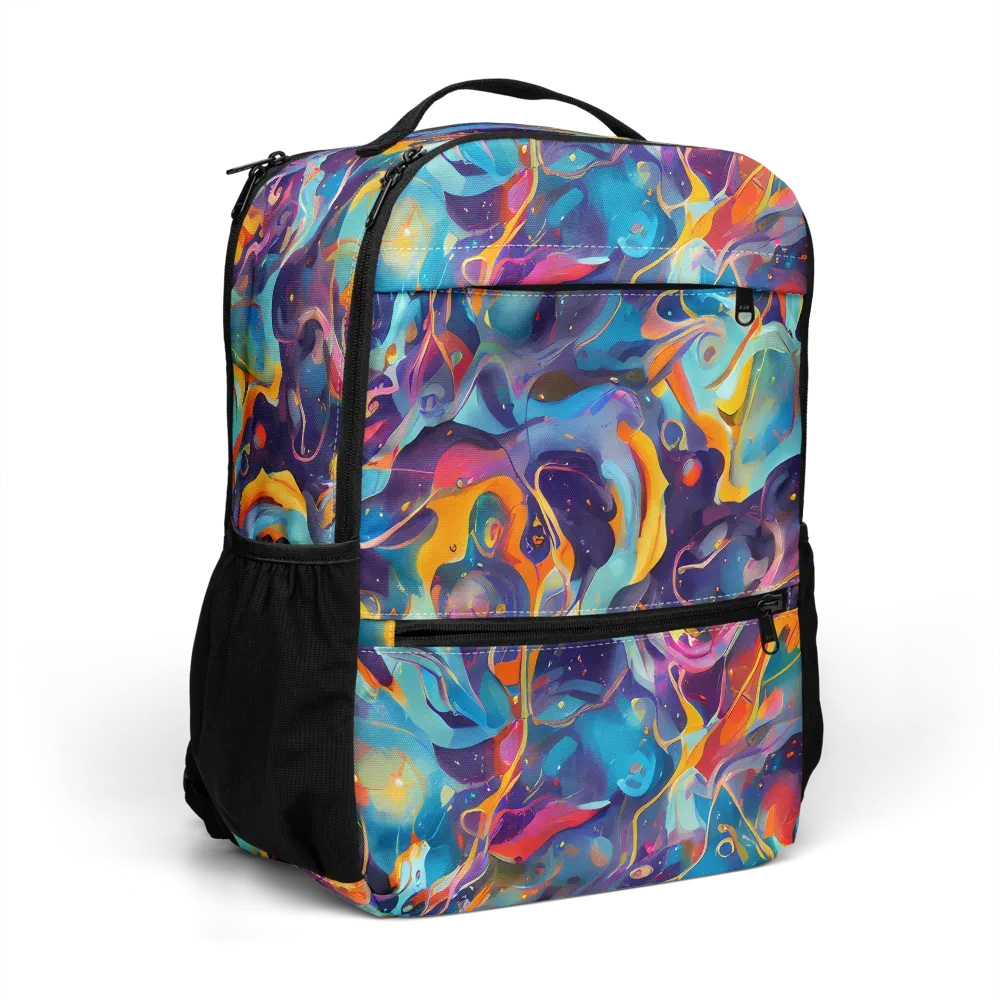 Whimsical Fusion on Utility Backpack — Right Front