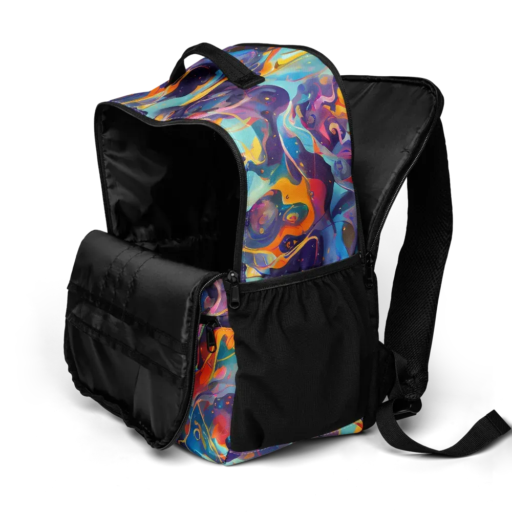 Whimsical Fusion on Utility Backpack — Product details 2
