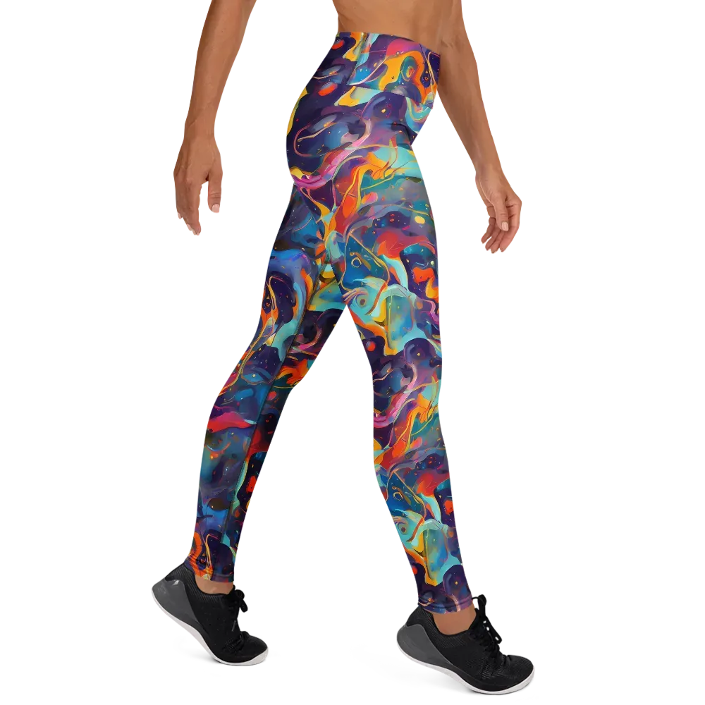 Whimsical Fusion on Yoga Leggings — Right