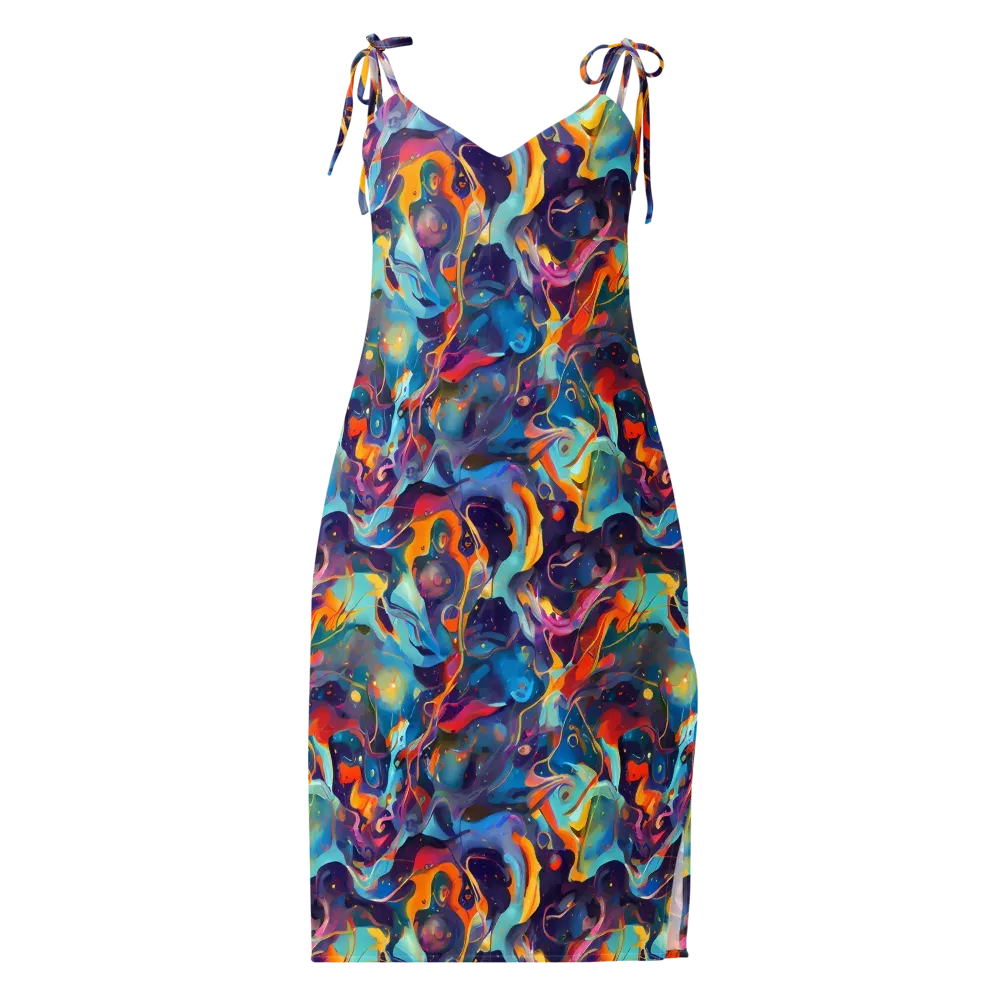 Whimsical Fusion on Slip Dress — Front