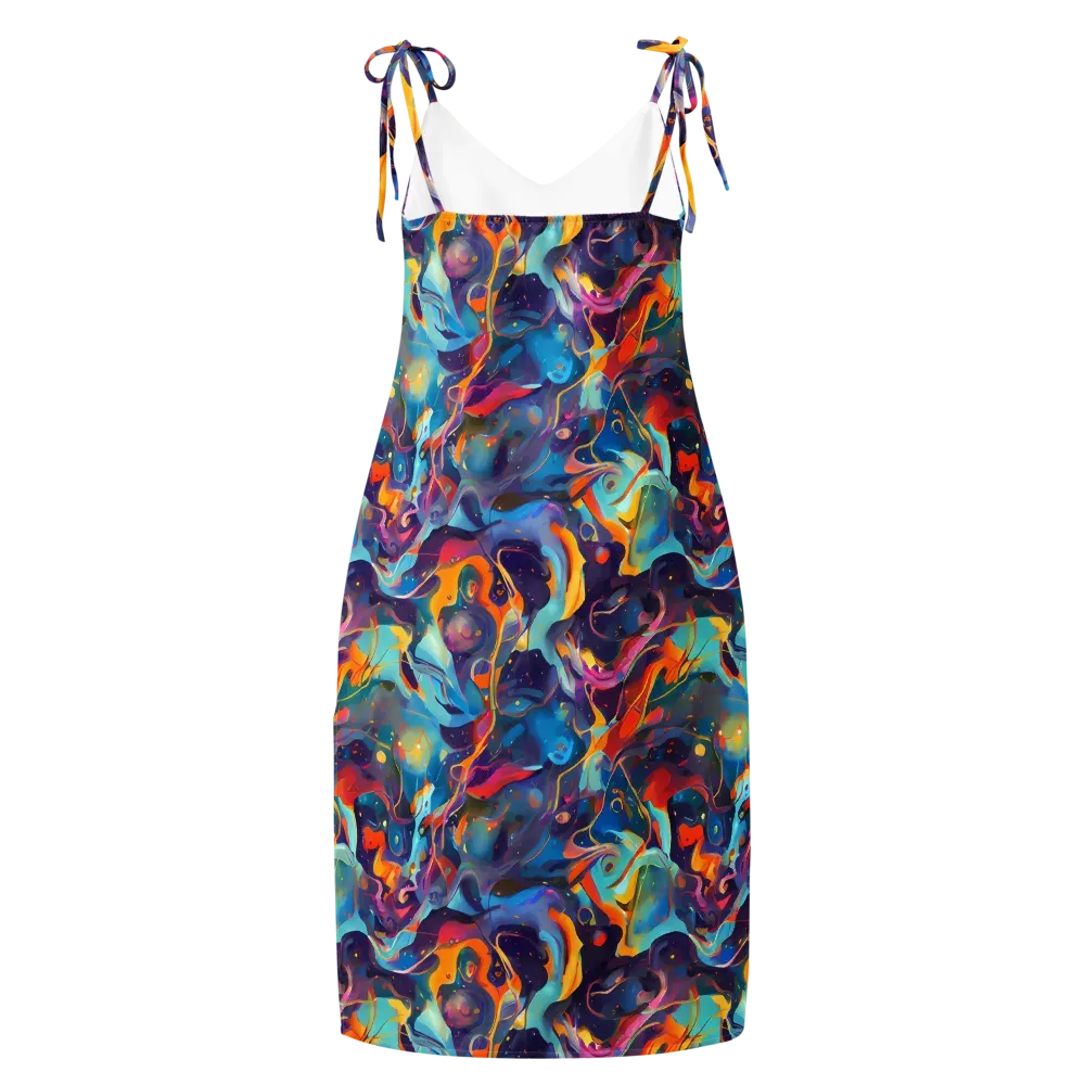 Whimsical Fusion on Slip Dress — Back