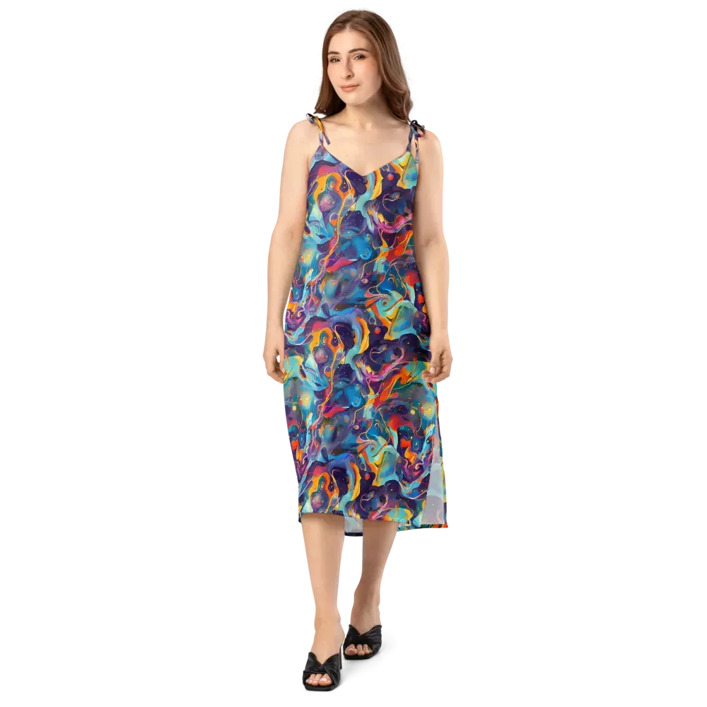 Whimsical Fusion on Slip Dress — Front