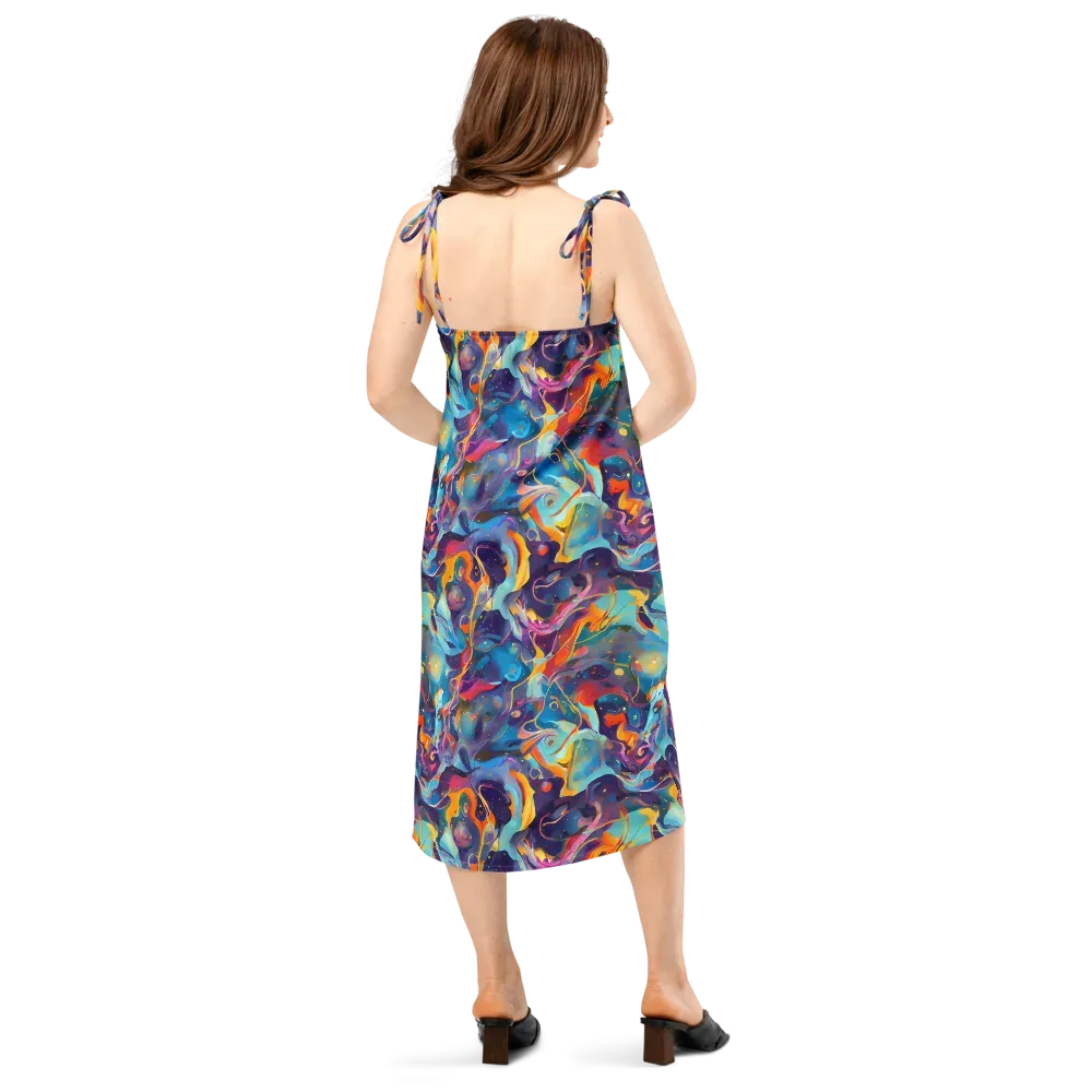 Whimsical Fusion on Slip Dress — Back