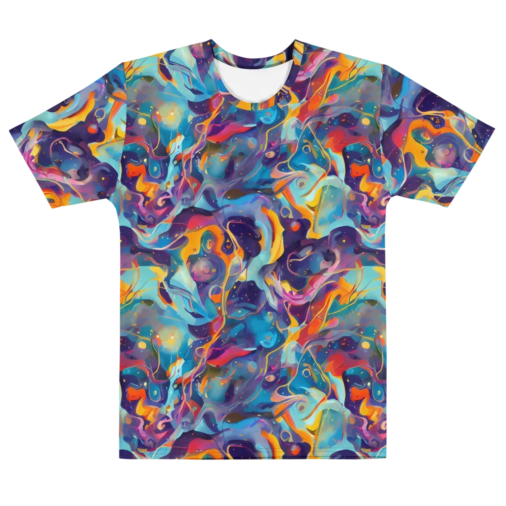 Whimsical Fusion on Men's Cotton Crew Neck T-Shirt — Front