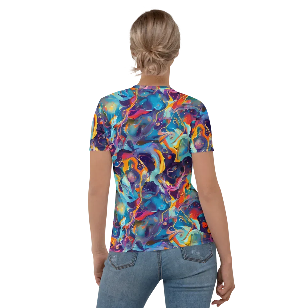 Whimsical Fusion on Women's Crew Neck T-Shirt — Back
