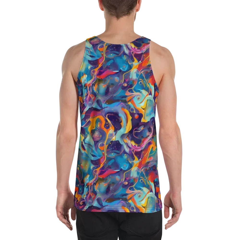 Whimsical Fusion on Men's Tank Top — Back