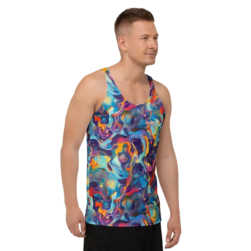 Whimsical Fusion on Men's Tank Top — Right Front