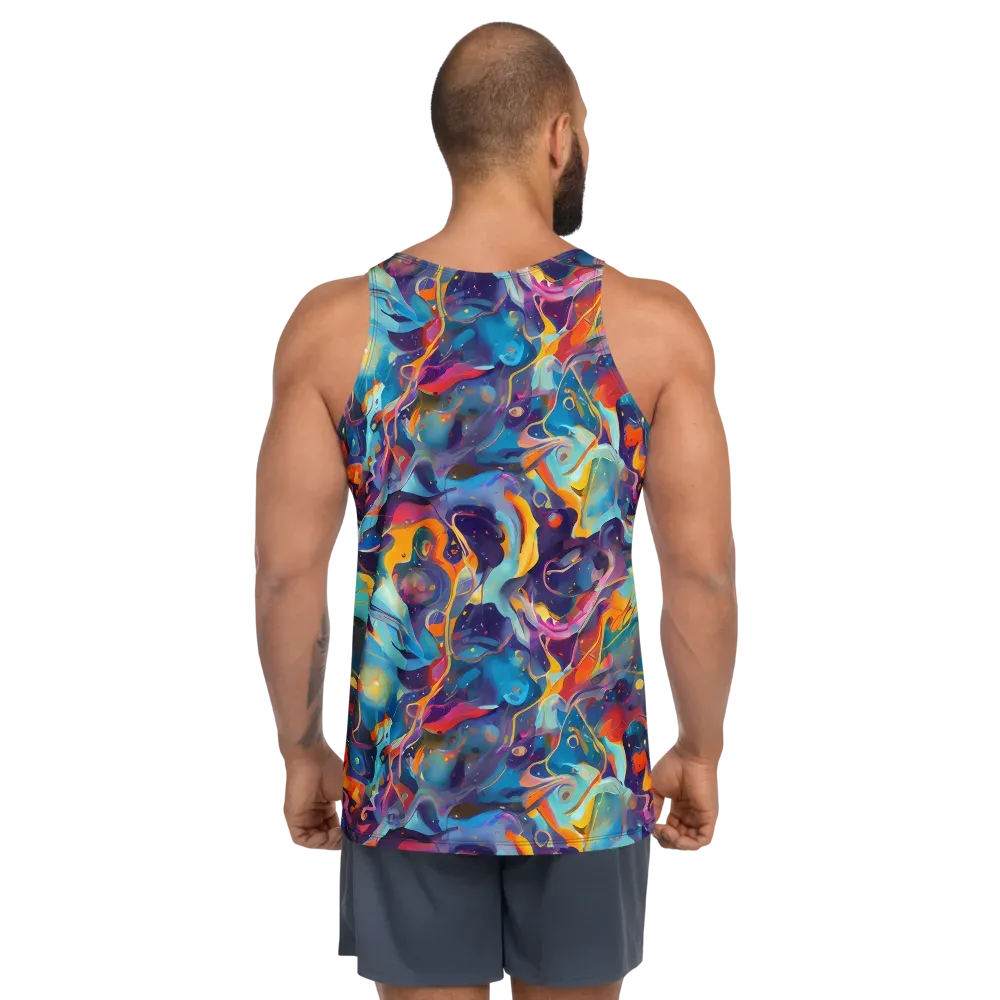 Whimsical Fusion on Men's Tank Top — Back
