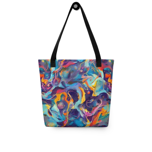 Whimsical Fusion on a Tote Bag