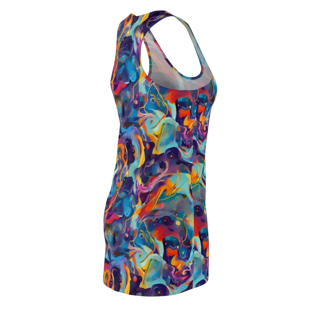 Whimsical Fusion on Racerback Dress — Back Side