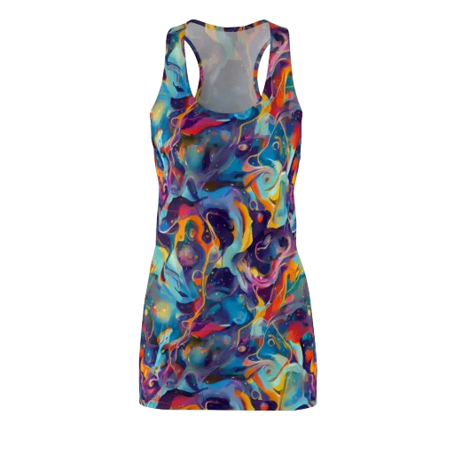 Whimsical Fusion on a Racerback Dress