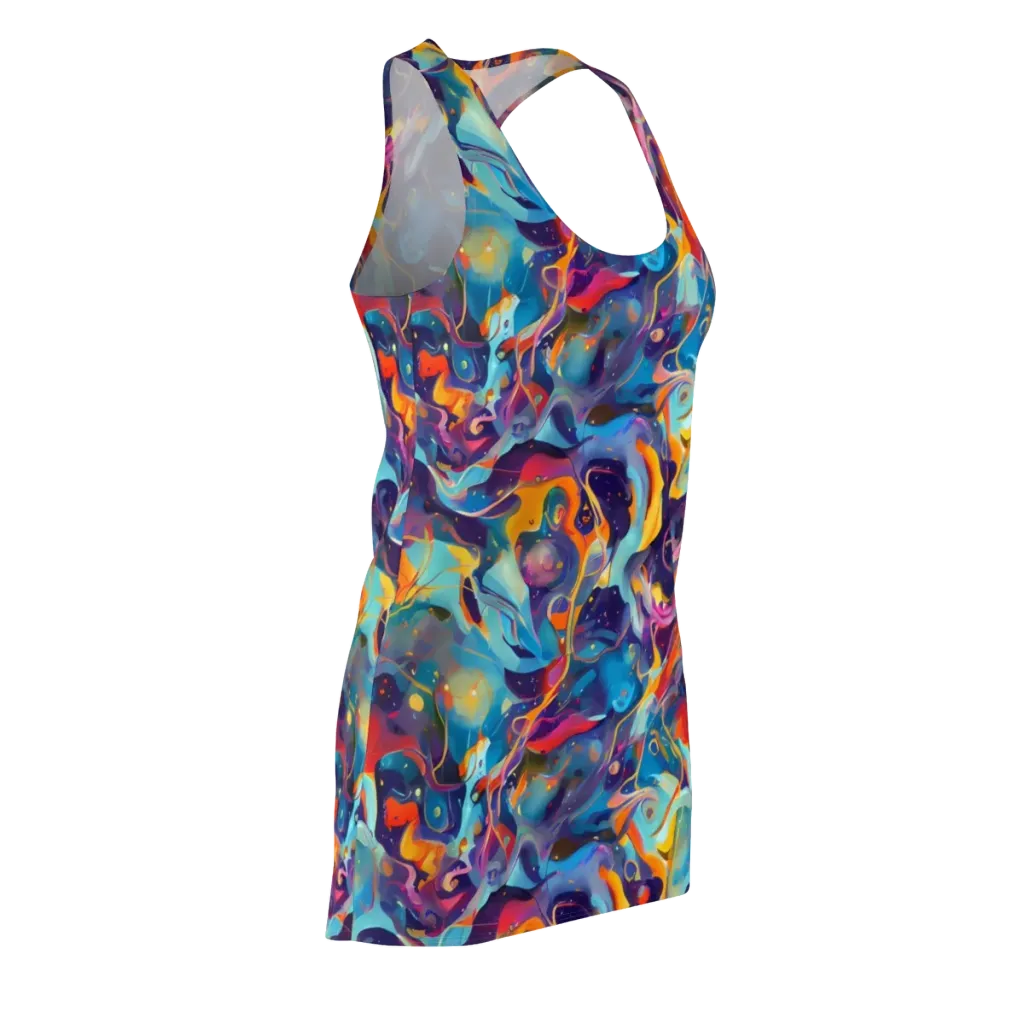 Whimsical Fusion on Racerback Dress — Front Side