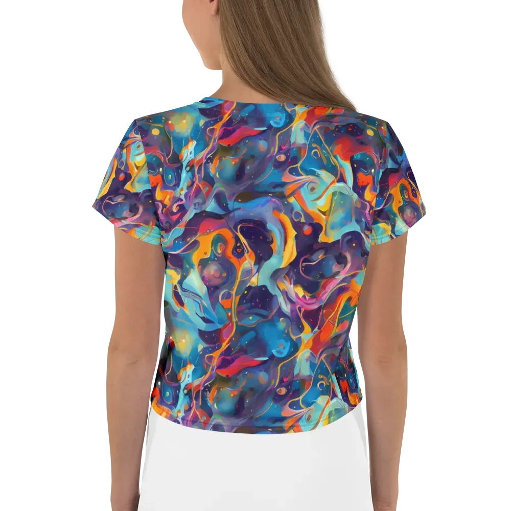 Whimsical Fusion on Crop Tee — Back