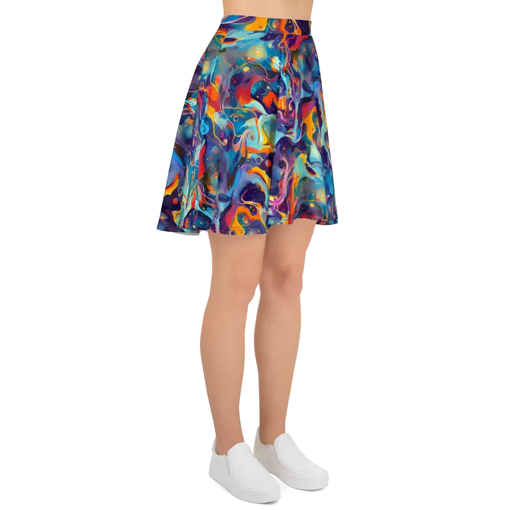 Whimsical Fusion on Skater Skirt — Right