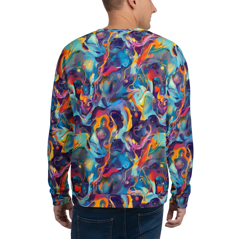 Whimsical Fusion on Sweatshirt — Back