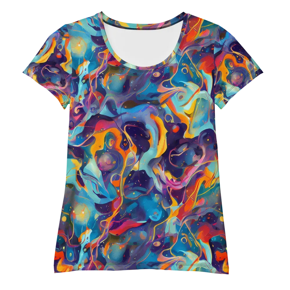 Whimsical Fusion on Women's Athletic T-Shirt — Front