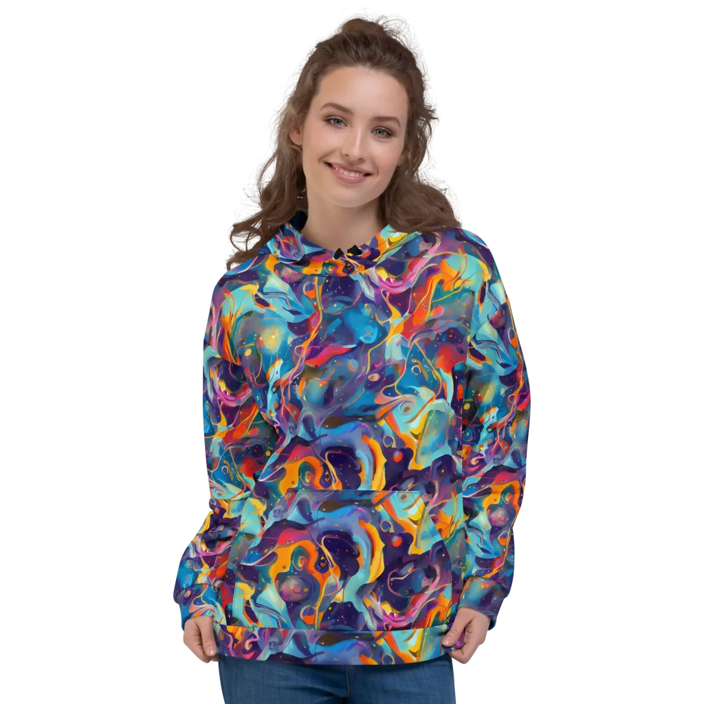 Whimsical Fusion on Hoodie — Front