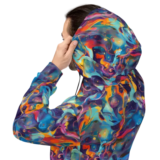 Whimsical Fusion on a Hoodie