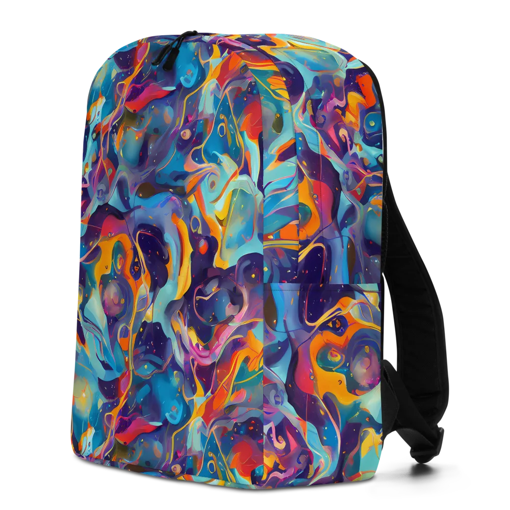 Whimsical Fusion on Minimalist Backpack — Left