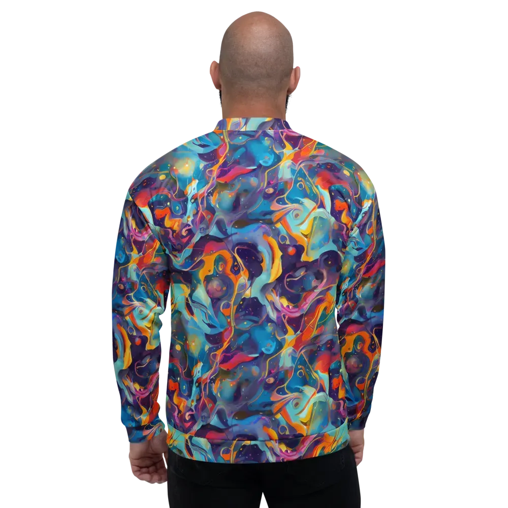 Whimsical Fusion on Bomber Jacket — Back