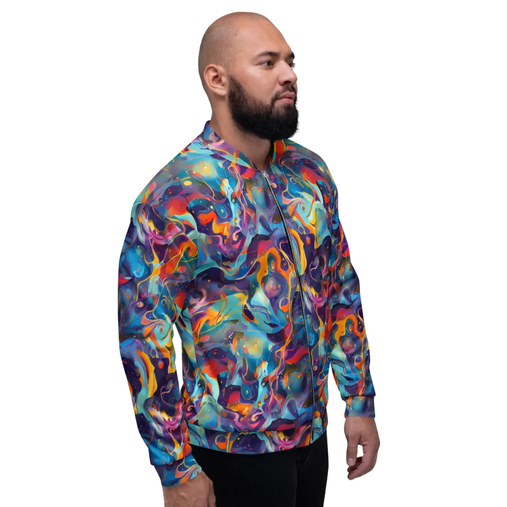 Whimsical Fusion on Bomber Jacket — Right