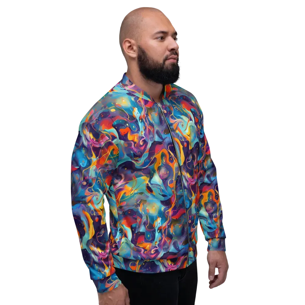 Whimsical Fusion on Bomber Jacket — Right