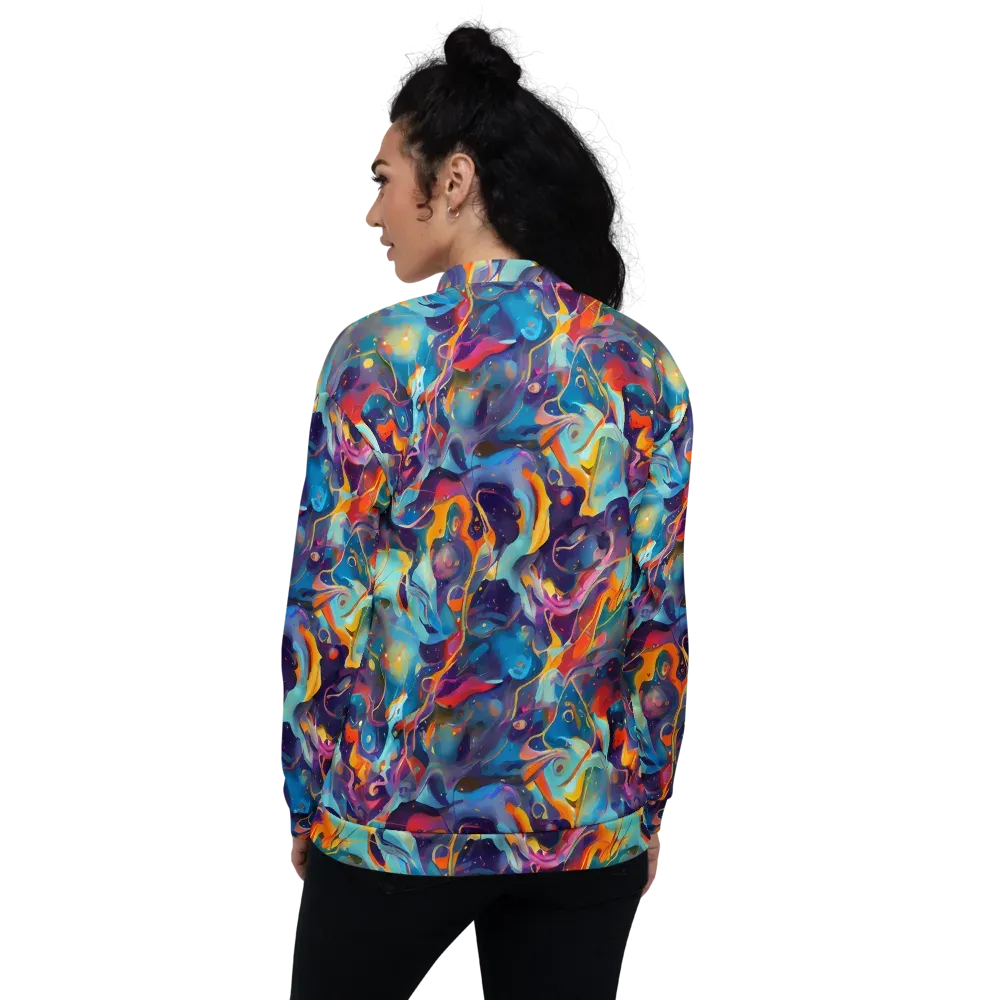 Whimsical Fusion on Bomber Jacket — Back