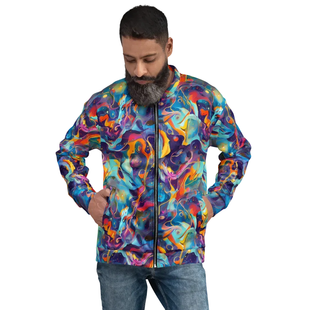 Whimsical Fusion on Bomber Jacket — Front
