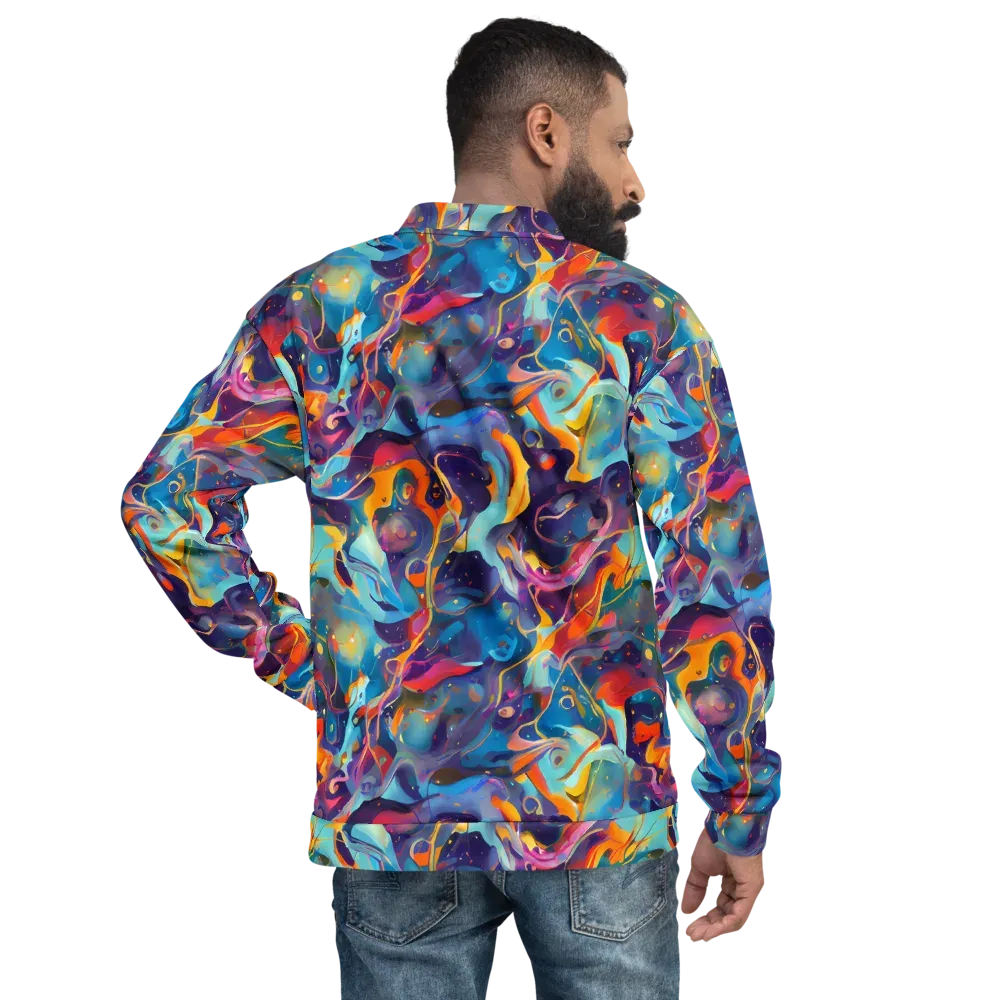 Whimsical Fusion on Bomber Jacket — Back