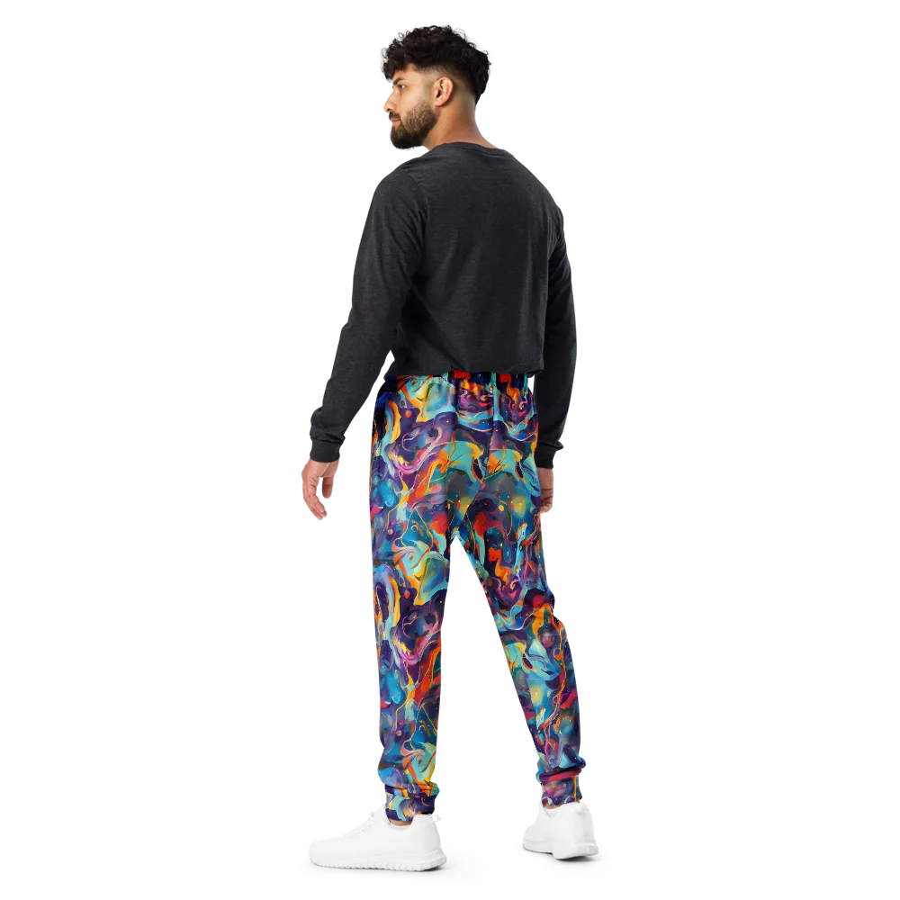 Whimsical Fusion on Men's Joggers — Back