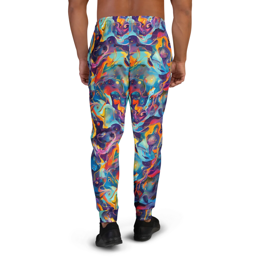 Whimsical Fusion on Men's Joggers — Back