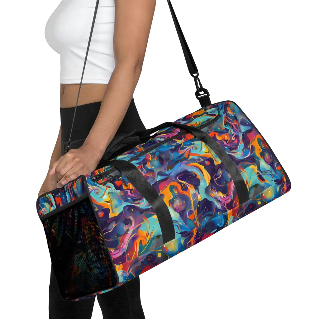 Whimsical Fusion on Duffle Bag — Front