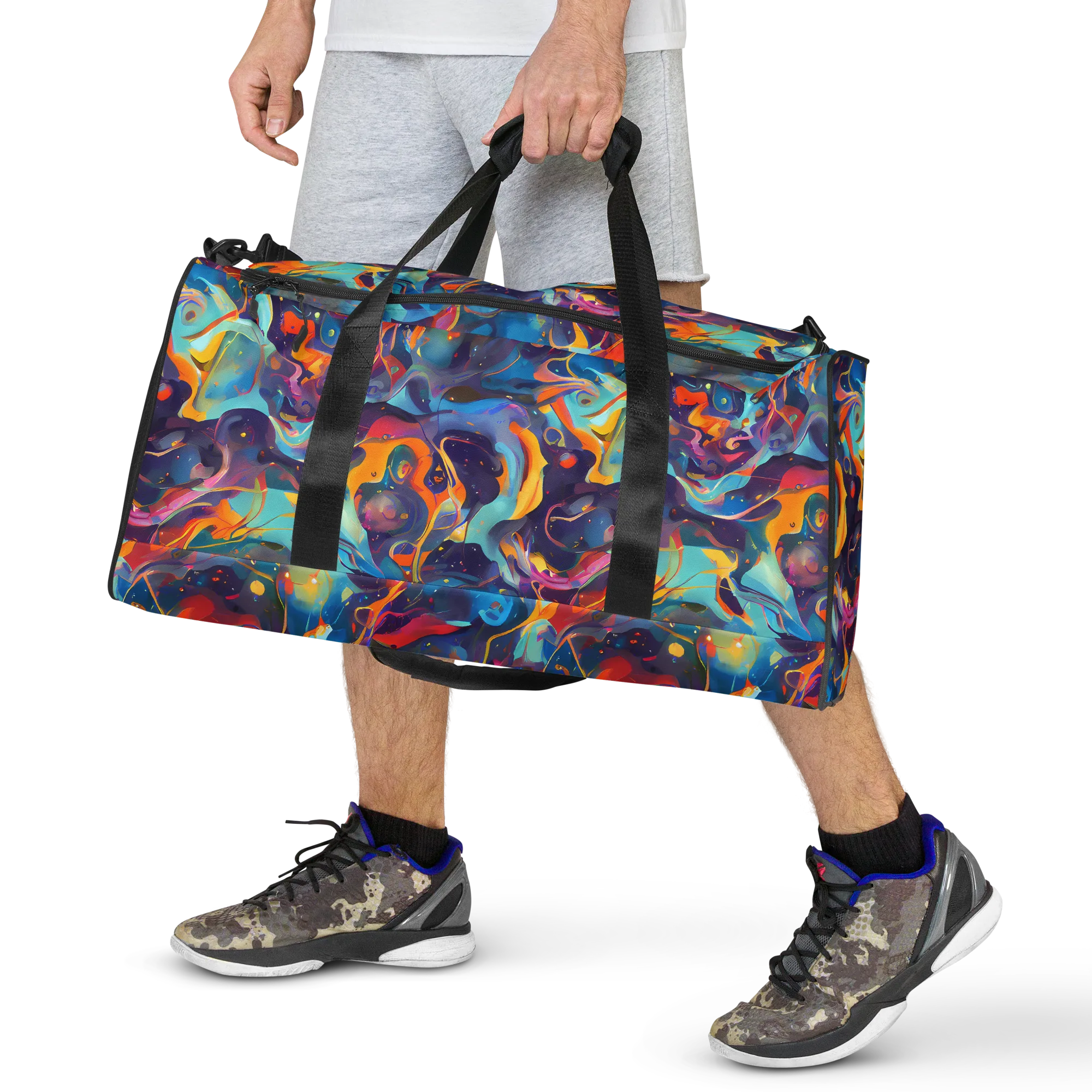 Whimsical Fusion on Duffle Bag — Front