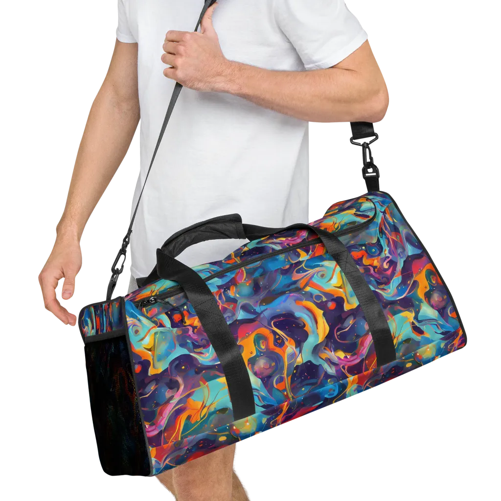 Whimsical Fusion on Duffle Bag — Right Front
