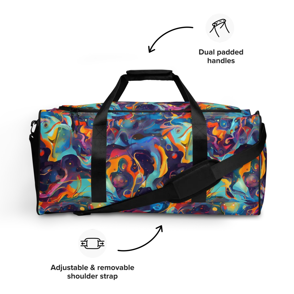 Whimsical Fusion on Duffle Bag — Front