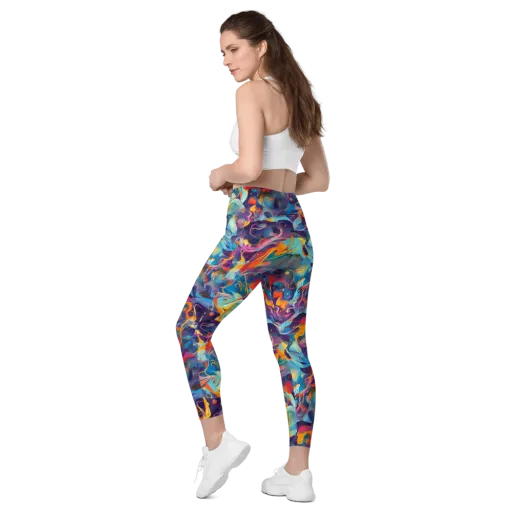 Whimsical Fusion on a Leggings with Pockets