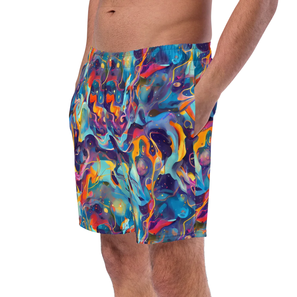Whimsical Fusion on Swim Trunks — Left Front