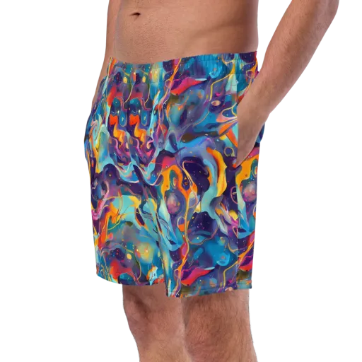 Whimsical Fusion on a Swim Trunks