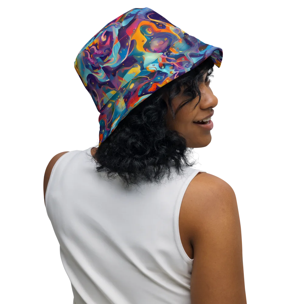 Whimsical Fusion on Reversible Bucket Hat — Right Outside