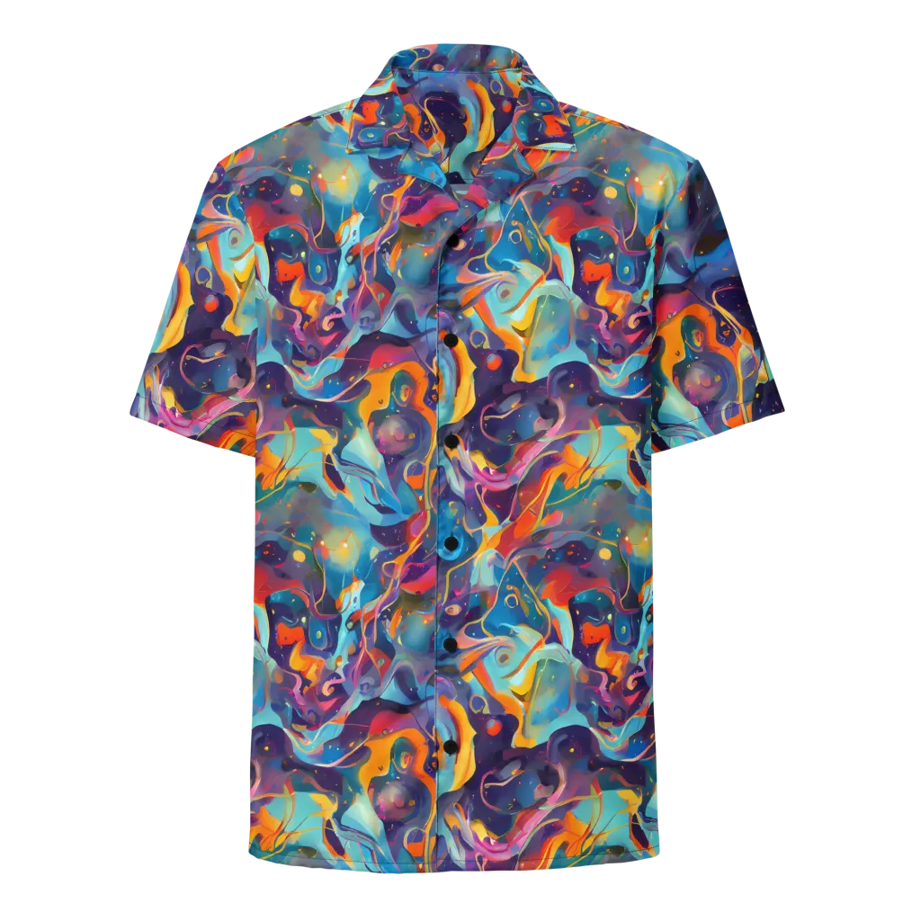 Whimsical Fusion on Button Shirt — Front