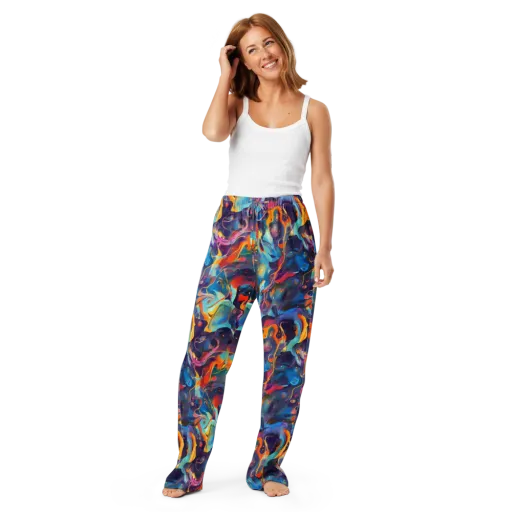 Whimsical Fusion on a Women's Pajama Pants