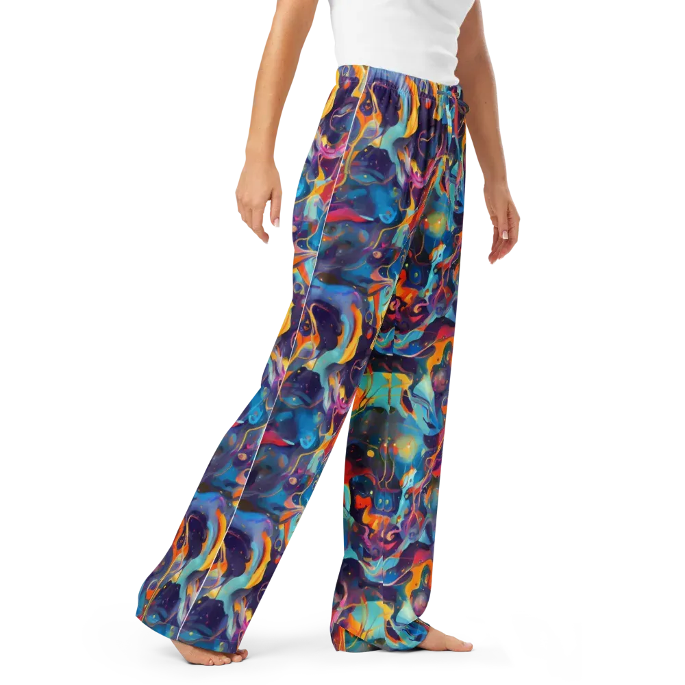 Whimsical Fusion on Women's Pajama Pants — Right Front