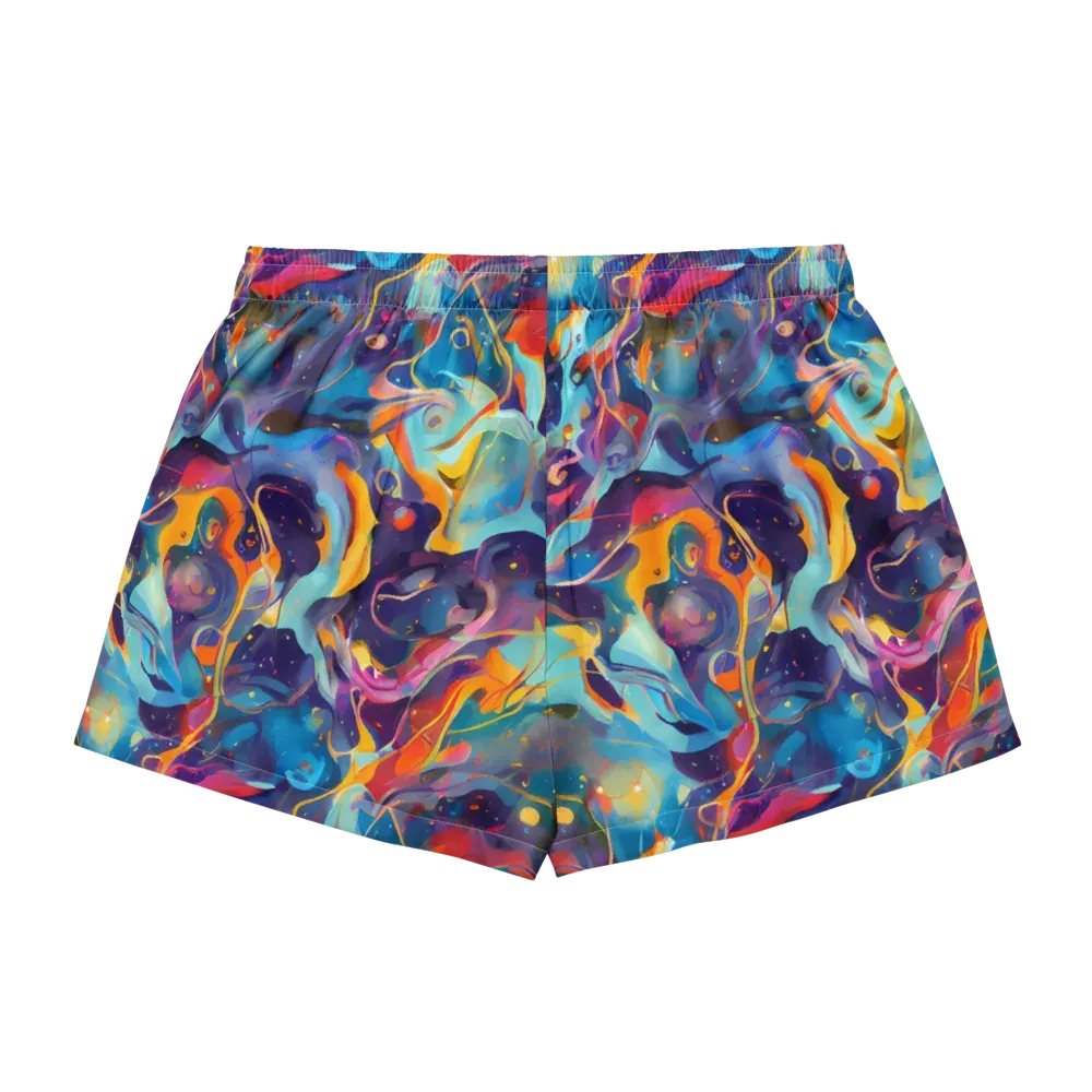 Whimsical Fusion on Women's Pajama Shorts — Back