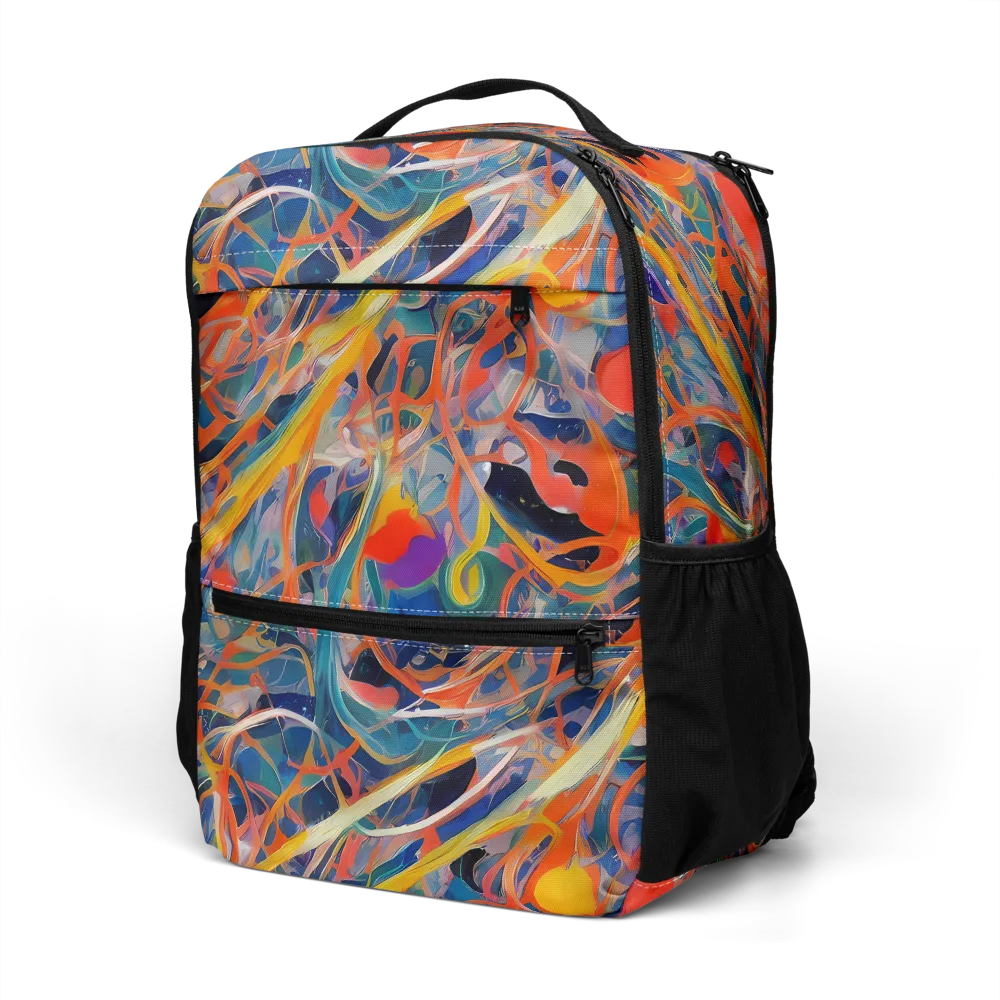 Vivid Tangle on Utility Backpack — Left Front