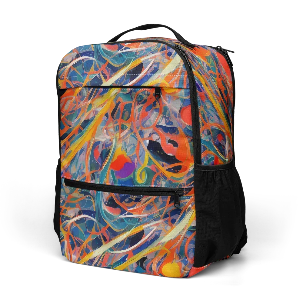 Vivid Tangle on Utility Backpack — Left Front