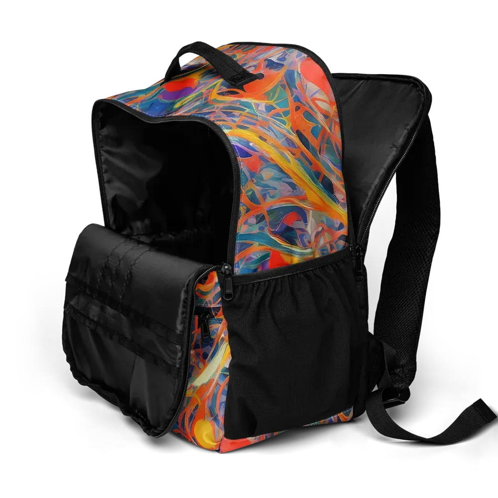 Vivid Tangle on Utility Backpack — Product details 2
