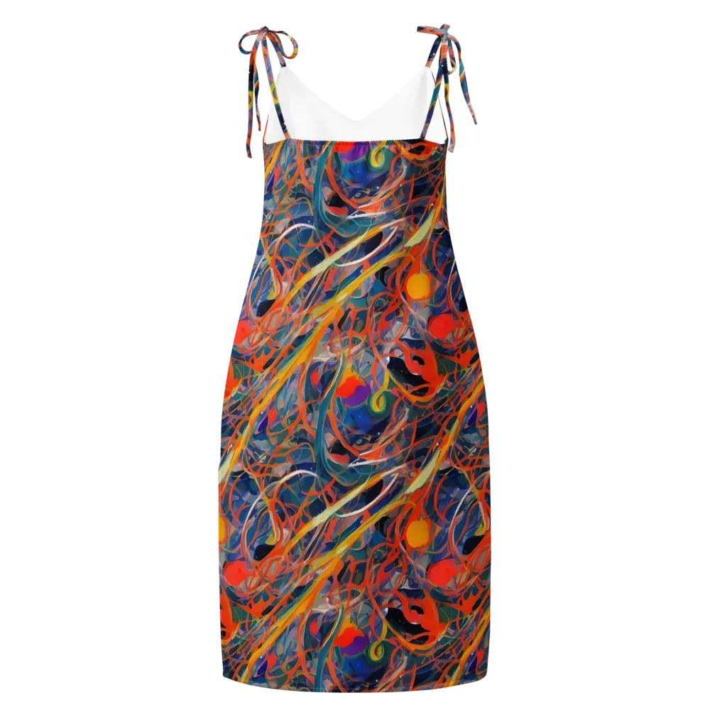 Vivid Tangle on Slip Dress — Back